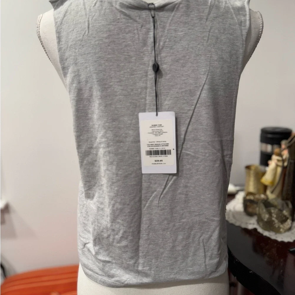 Gray and Neon Yellow Women's Top - Picture 2 of 5